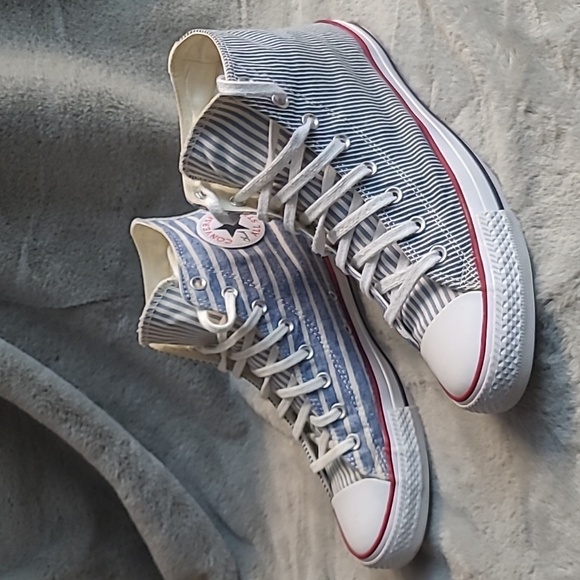 Converse CTAS High Vintage Stripes Sneakers Mens 11.5 - Picture 5 of 8